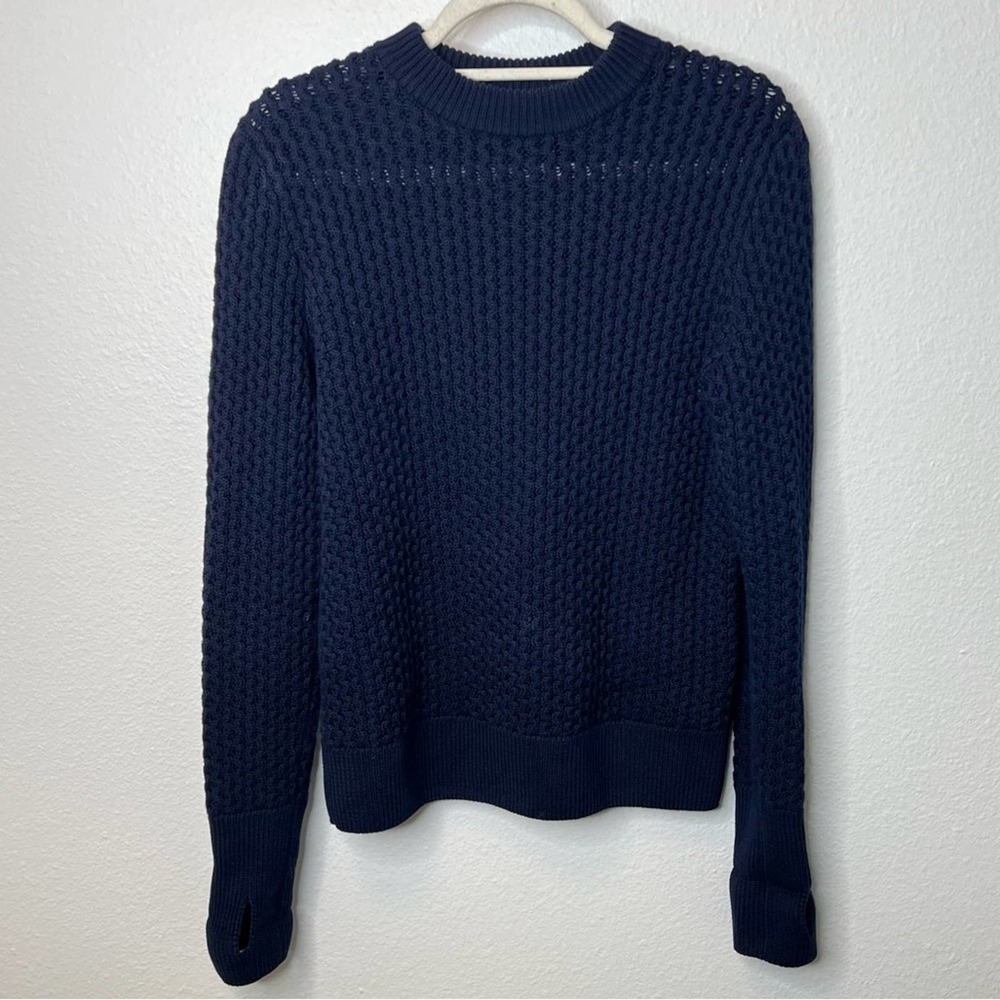 COS Navy Blue Crewneck Knit Sweater